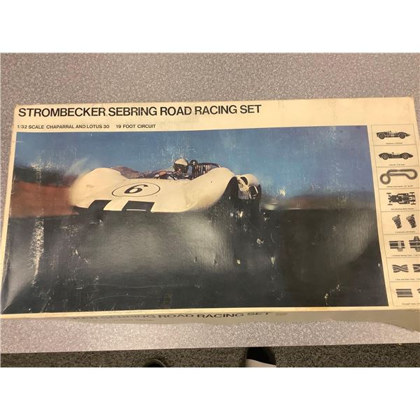 Vintage Strombecker 12Volt Sebring Road Racing Set