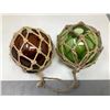 Image 1 : Japanese Blown Glass fishing Floats - lot of 2
