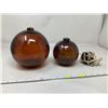 Image 2 : Japanese Blown Glass fishing Floats - lot of 3 asst size