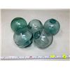Image 1 : Japanese Blown Glass fishing Floats - lot of 5 hand blown