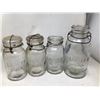 Image 1 : Safety Seal Swing Top Antique Canning Jar- lot of 4 as shown