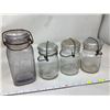 Image 1 : Perfect Seal Swing Top Antique Canning Jar- lot of 4