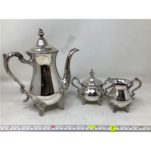BM Spout Silver Plated coffee service set - 3 pce