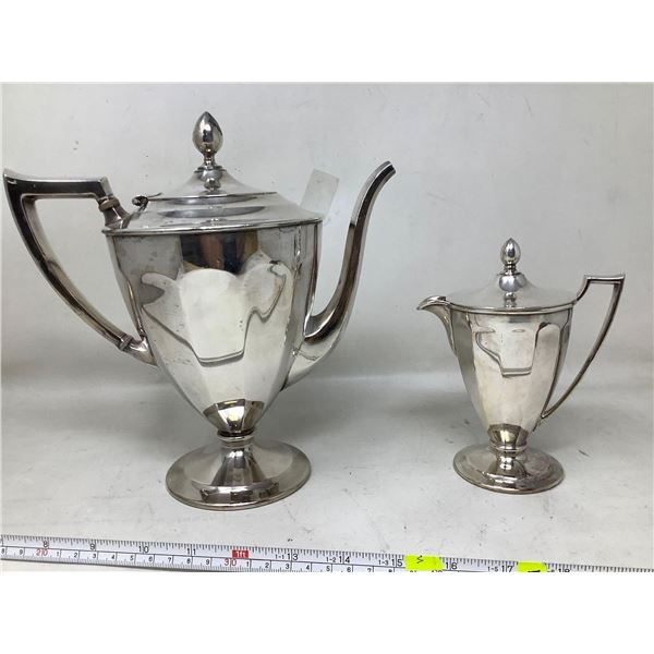 Forbes Plated silver Vintage Coffee Service set 2 pce