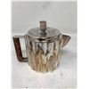 Image 1 : Silver & Wood Handled Vintage silver Plated Coffee Pot