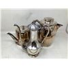 Image 1 : Silver Plated Lot of 3 Vintage Coffee Service