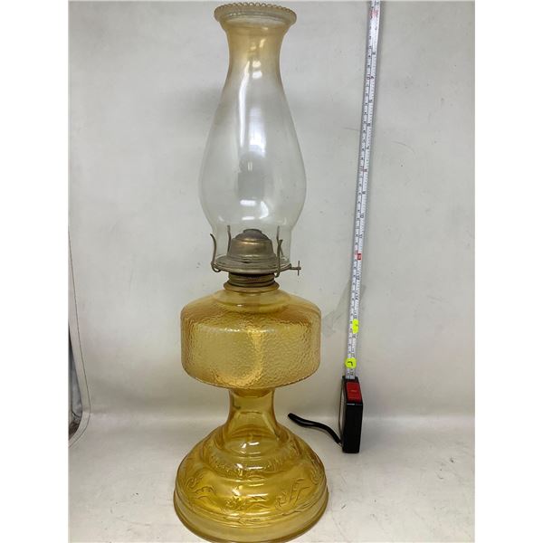 Vintage Large Glass Oil Lamp