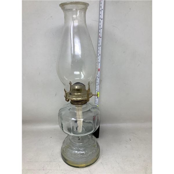 Vintage Large Glass Oil Lamp