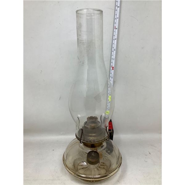 Vintage Eagle  Glass Oil Lamp