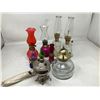 Image 1 : Lot of 9 assorted oil lamps