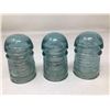 Image 1 : Vintage Insulators Green - Lot of 3
