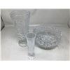 Image 1 : Lot of 3 Crystal Vases
