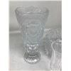 Image 3 : Lot of 3 Crystal Vases