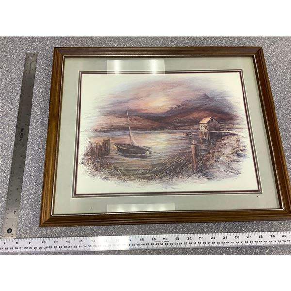 RF Harnett Framed Artwork - approx 30 x 18 inch