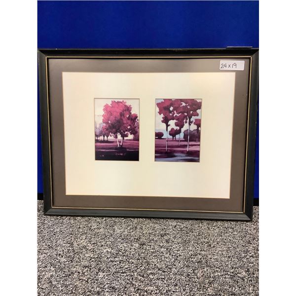 Framed Watercolor artwork - 24 x 19