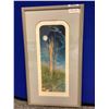 Image 1 : Framed Artwork tall tree - 29 x 16