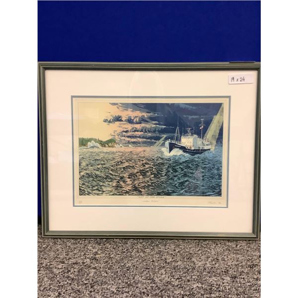 Framed Artwork Rick Charles original - Out of the Storm