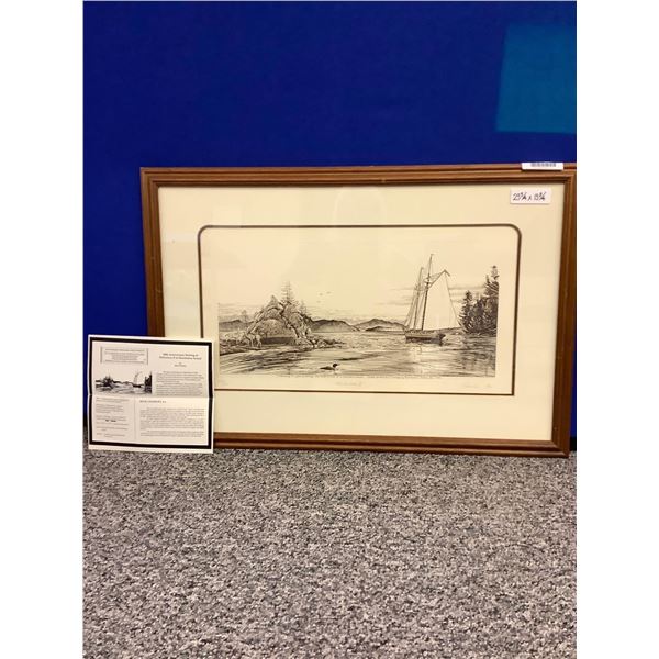 Framed Artwork Rick Charles original - Robertson II with certificate