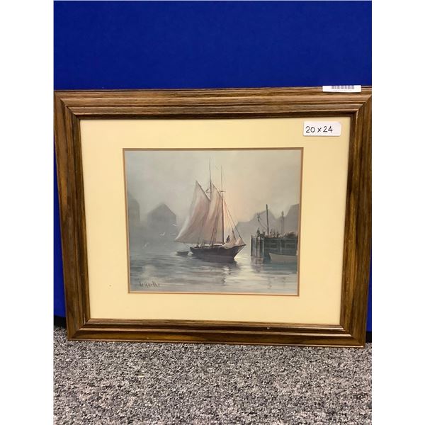 Framed Artwork Sailboat - 20 x 24