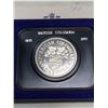 Image 1 : Royal Canadian Mint 1871-1971 BC Cased Dollar Coin