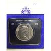 Image 2 : Royal Canadian Mint 1871-1971 BC Cased Dollar Coin