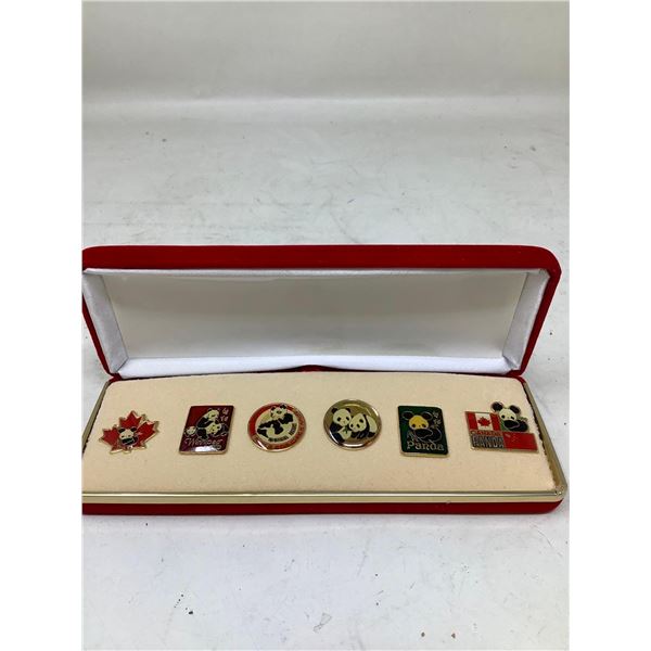 Set of Panda Commemorative Pins
