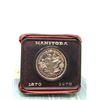 Image 1 : Royal Canadian Mint 1870-1970 Manitoba Cased Dollar Coin