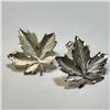 Image 2 : Silver Maple Leaf Earrings, Suggested Retail Value $70