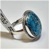 Image 2 : Silver Turquoise(11.7ct) Ring (~weight 5.7g), Suggested Retail Value $240