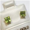 Image 2 : 14K Yellow Gold Peridot(0.75ct) Earrings, Made in Canada, Suggested Retail Value $240