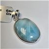 Image 2 : Silver Larimar(7.1ct) Pendant (~weight 3.4g), Suggested Retail Value $120