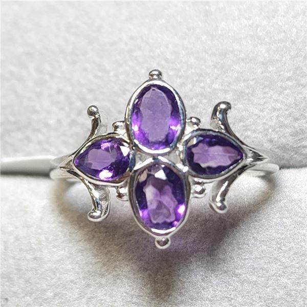 Silver Amethyst Ring, Suggested Retail Value $160