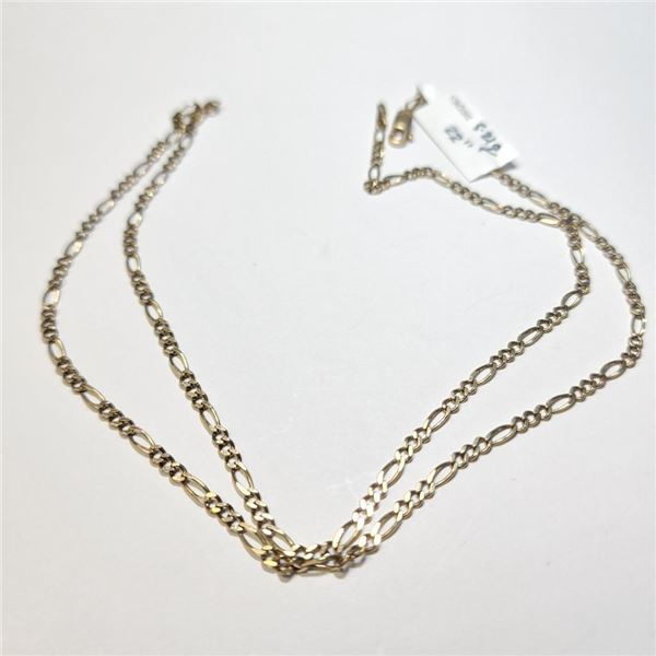 10K Yellow Gold 5.21G 22" Necklace, Suggested Retail Value $1600