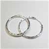 Image 1 : Silver Hoop Earrings, Suggested Retail Value $60