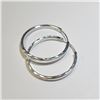 Image 2 : Silver Hoop Earrings, Suggested Retail Value $60