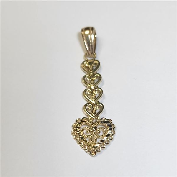 14K Yellow Gold 0.68G Pendant, Suggested Retail Value $200