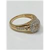 Image 2 : Gents 14K Gold .73 Carat Cluster Natural Diamond Ring with certificate value $15,400.00