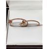 Image 6 : Rose 14K Gold pm .925 silver ladies large hoop earrings with 1.12 Carat Natural Diamonds with certif