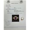 Image 6 : Ladies Emerald Cut 1.25 Carat Amethyst Solitaire Ring in 14K on .925 silver with certificate value $