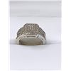 Image 1 : Ladies Natural .84 Carat Diamond custer Dress Ring .925 Silver with certificate value $ 2200.00
