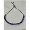 Image 4 : Blue Sapphire Oval Cut Solitaires 8.10 carat multi Stone tennis bracelet with certificate value $170