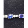 Image 2 : Natural Rare Kyanite Multi Stone 10.60 Carat Tennis Bracelet , 925 silver with certificate value $17