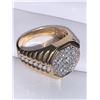 Image 3 : Gents 10 K Gold Multi Diamond 1.15 Carat Cluster Ring, 7.18 grams