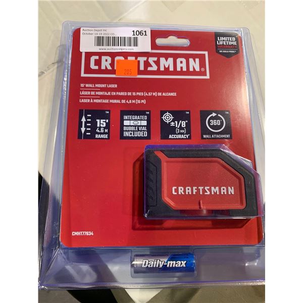 Craftsman 15 ft wall mount laser kit