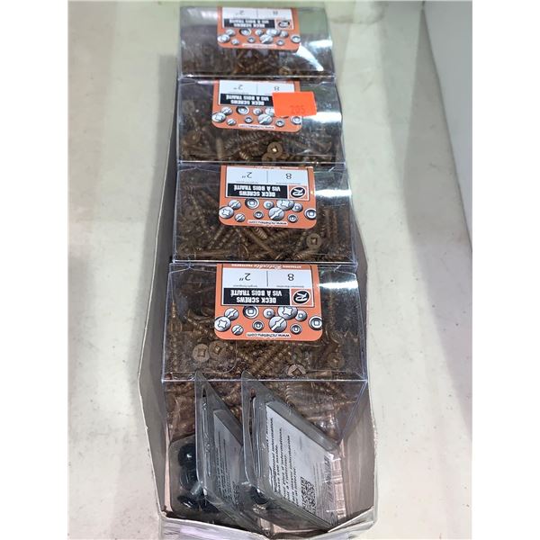 Lot of 2 inch coated deck screws case lot of 4 x 100