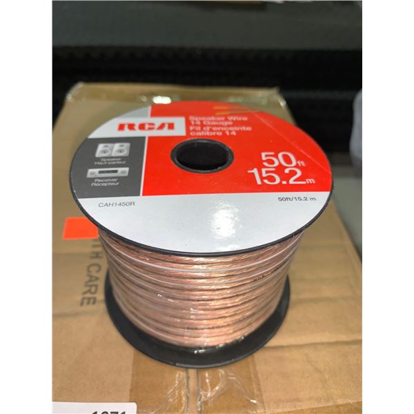 RCA Stereo Speaker Cable lot of 6 x 50ft