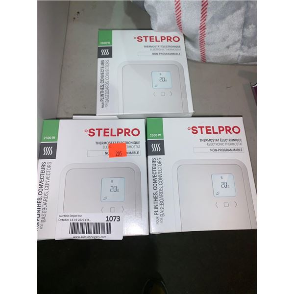 Stelpro Electronic Thermostat 2500w digital lot of 3