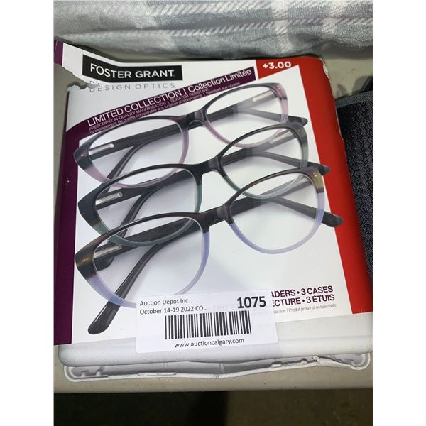 Foster Grant 3 pack readers - +3.00