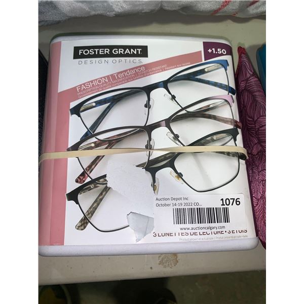 Foster Grant 3 pack readers - +1.50