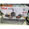 Image 1 : T-faL elite 11 Piece Non Stick Cookware Set